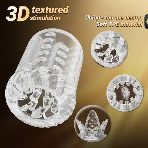 XR15: 5-i-1 automatisk masturbator med juckande, rotation, slickning & vibration