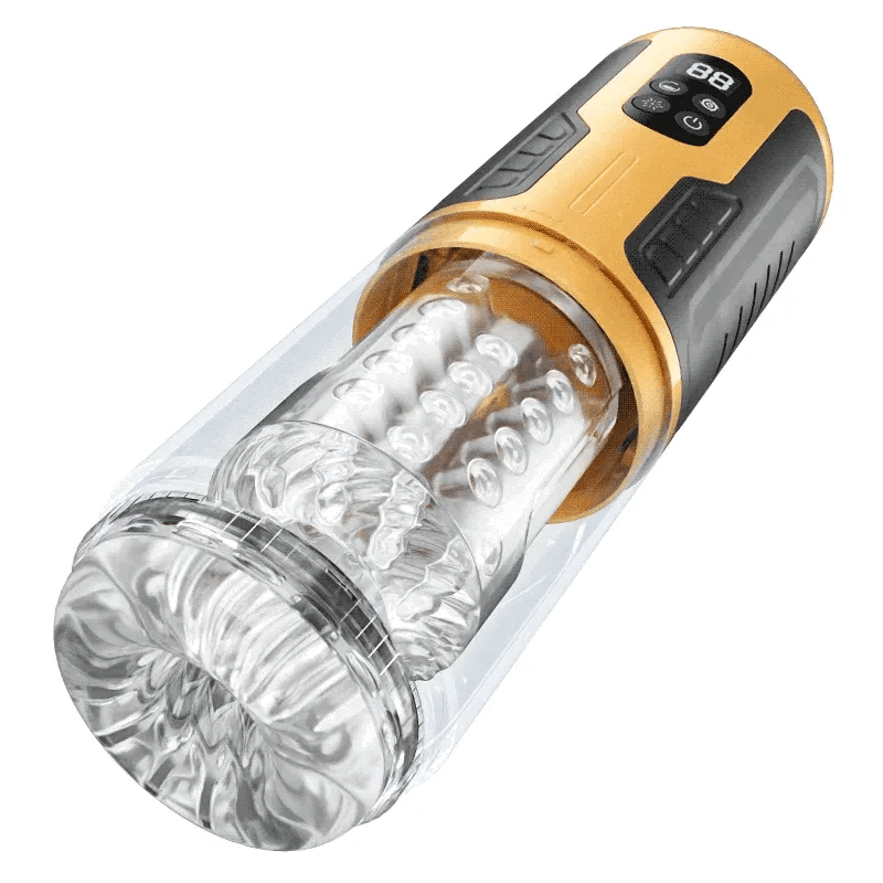 XR15: 5-i-1 automatisk masturbator med juckande, rotation, slickning & vibration