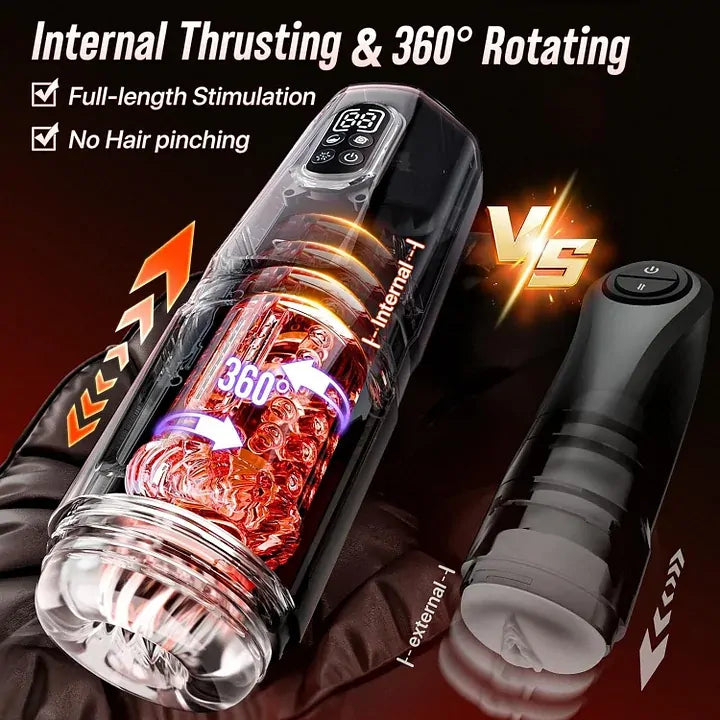 XR19: Handsfree-masturbator med 7 rörelselägen, dubbla motorer & app