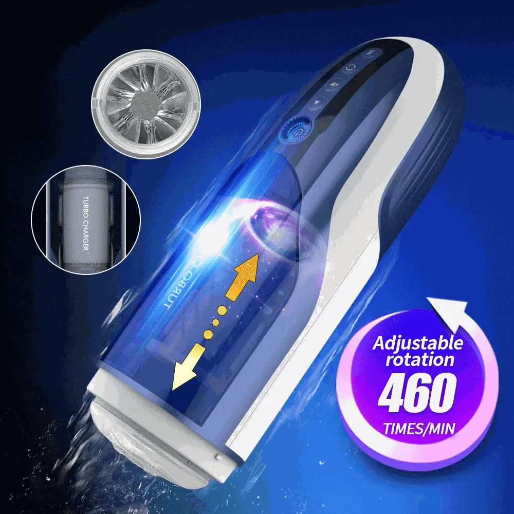 Leten Turbo Charger: Juckande & roterande masturbator · 10 lägen & 460 rörelser/min
