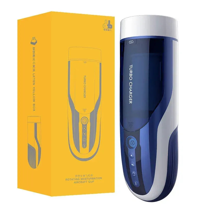 Leten Turbo Charger: Juckande & roterande masturbator · 10 lägen & 460 rörelser/min