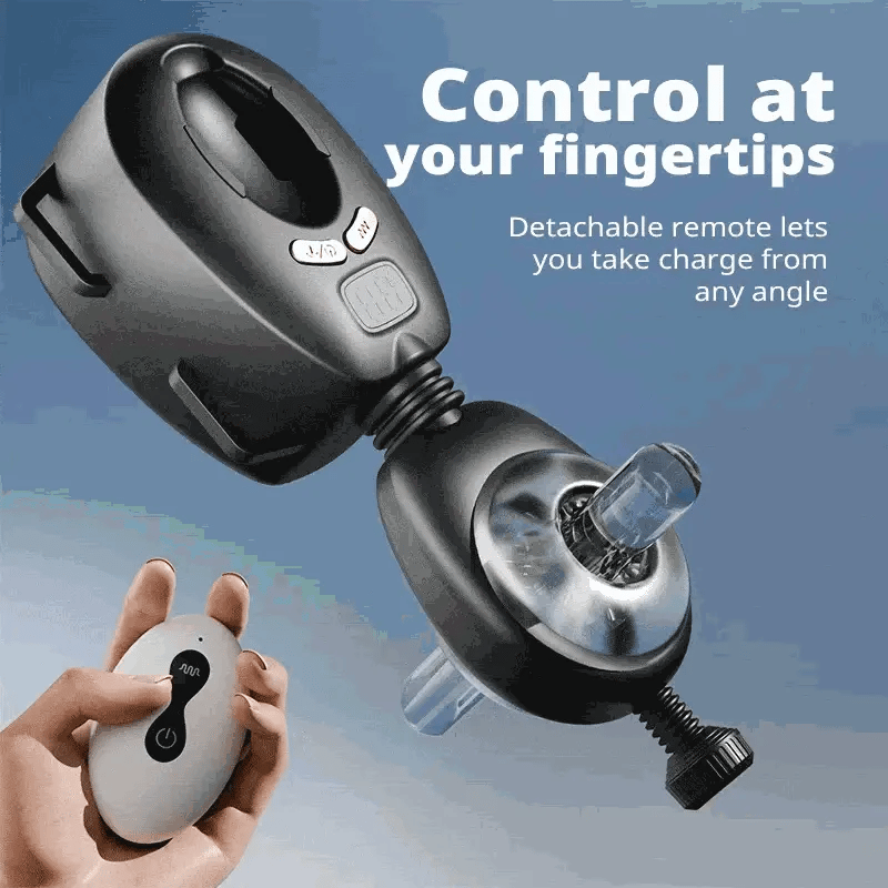 XT11: Handsfree-masturbator med 9 juckande lägen, 9 vibrationer & fjärrkontroll