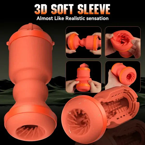 XT12: 5-i-1 automatisk masturbator med 9×9×9 lägen & 360° värme till 42°C