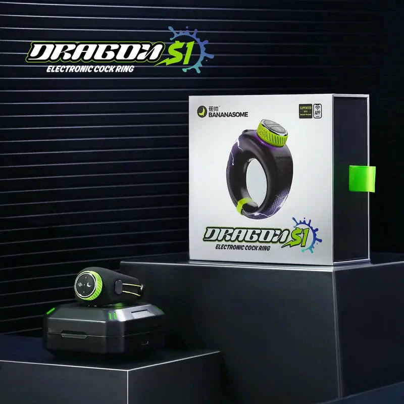 PR1: Appstyrd penisring med elektrostimulering, 10 vibrationer & 6 el-lägen