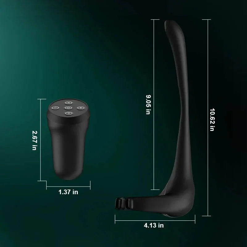 PR4: Justerbar vibrerande penisring med prostatastimulator & 10 lägen