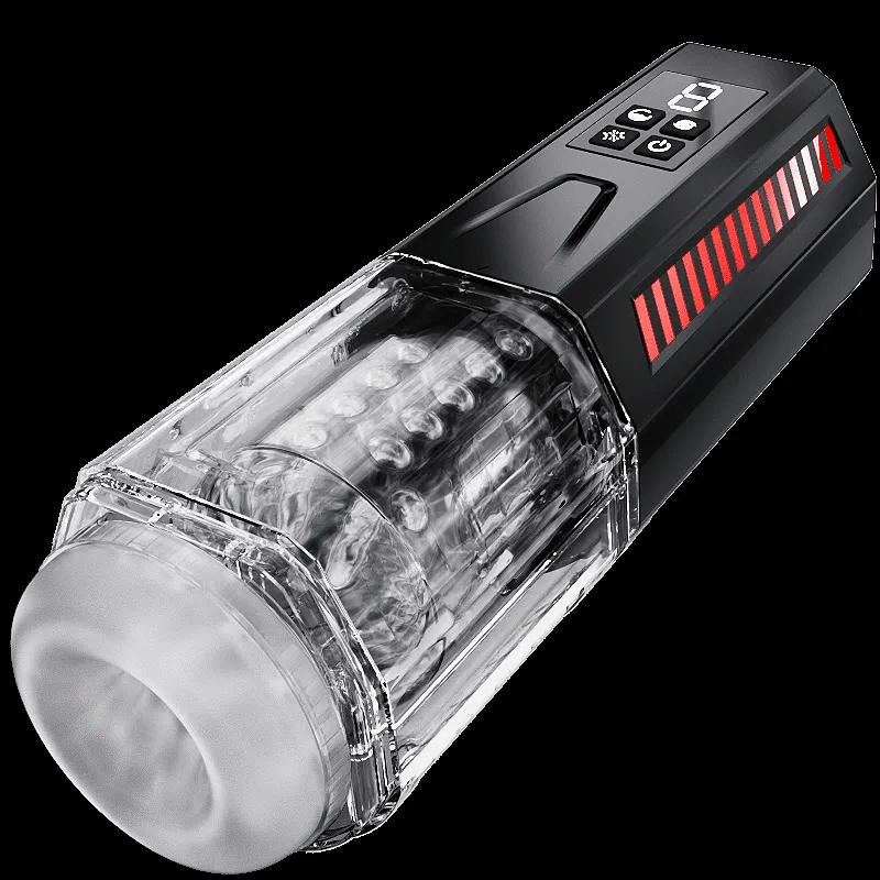 XR6: Juckande & roterande masturbator med 7 vibrationer & Climax Boost