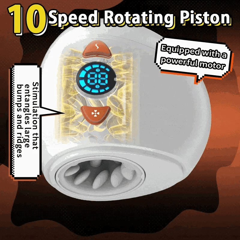 XR3: Roterande pistonmasturbator med 10 hastigheter & vibration