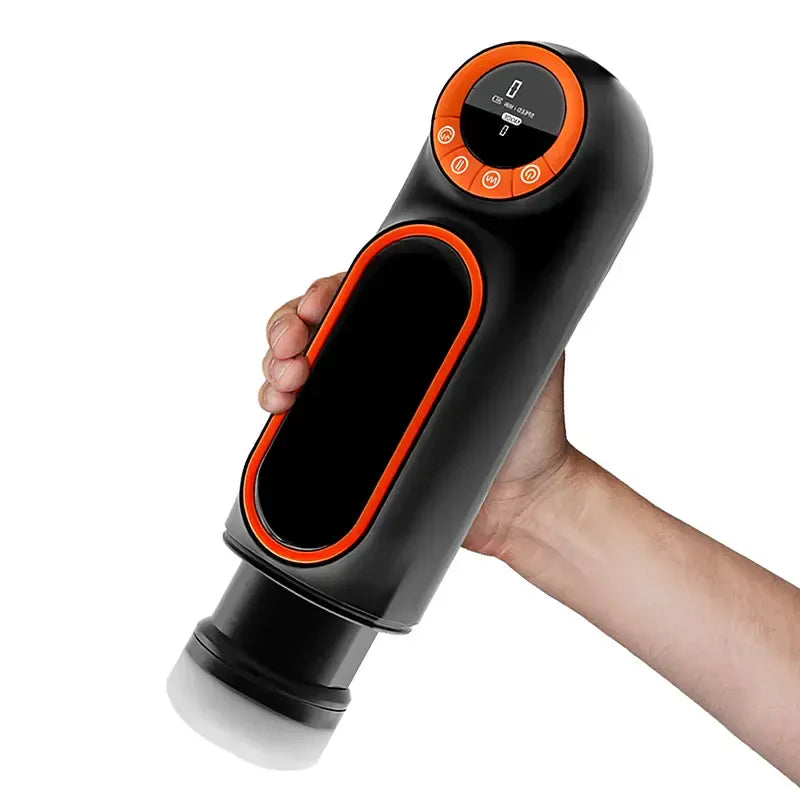 XT1: Handsfree-masturbator med sugkopp, automatisk stötning, vibration & sug
