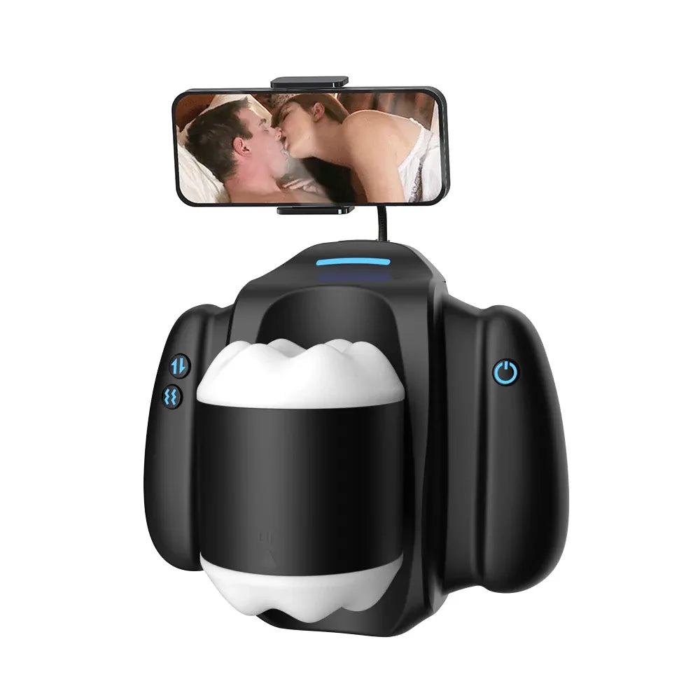 XT19: Mini automatisk masturbator med 9 vibrationer, 3 juckande lägen & app