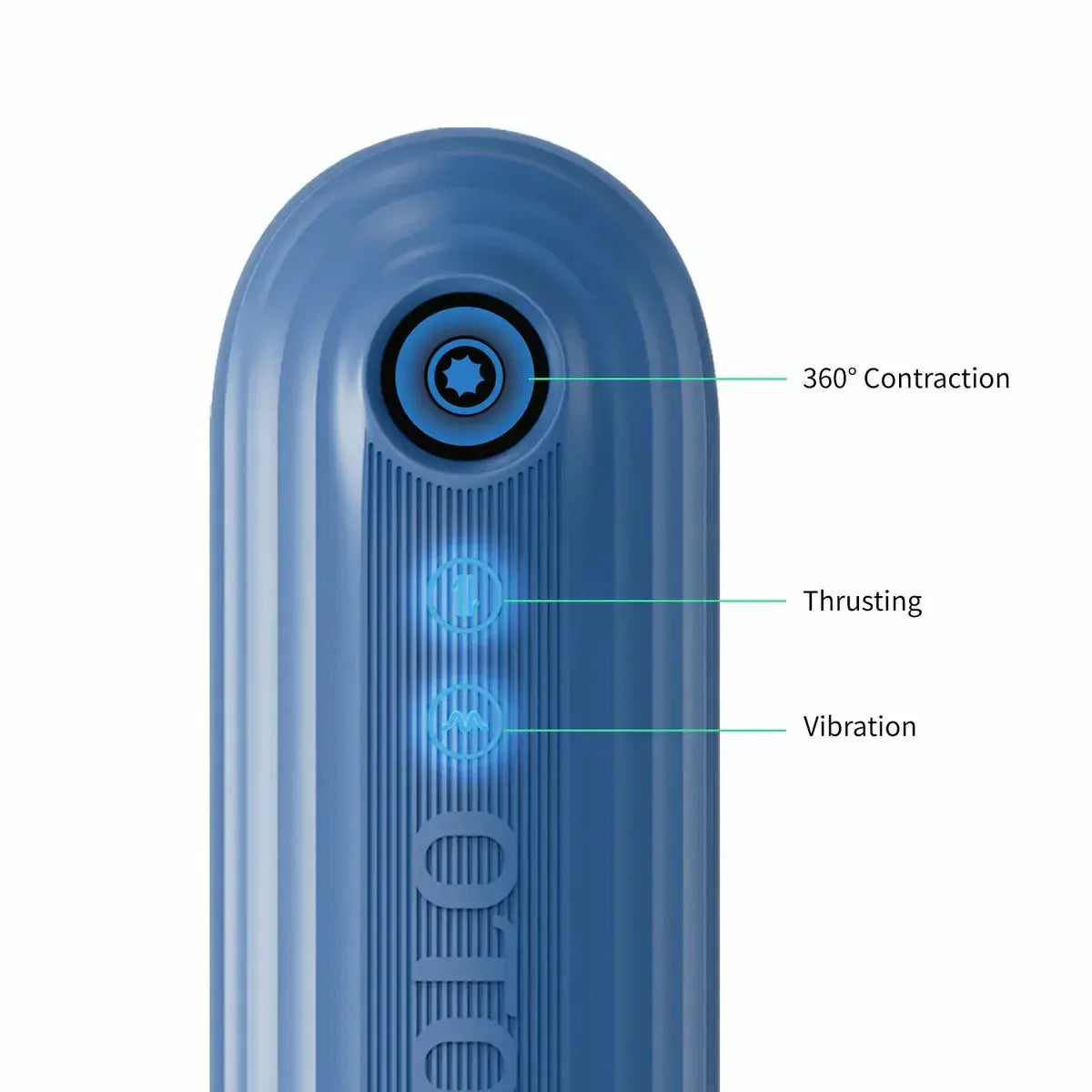 XT9: 100 % vattentät masturbator med 360° grepp, juckande rörelse & vibration