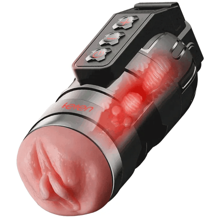 Leten Powerful Blasting: Realistisk vibrerande masturbator med 10 vibrationslägen