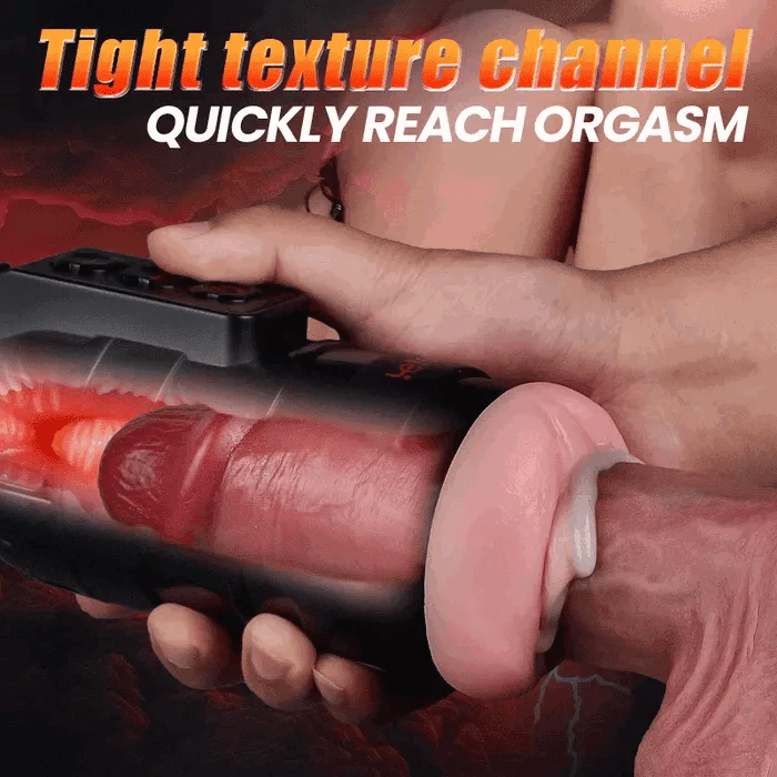 Leten Powerful Blasting: Realistisk vibrerande masturbator med 10 vibrationslägen