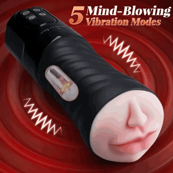 XV5: Sugande masturbator med oral- & vaginalkänsla · 5 sug & 5 vibrationer