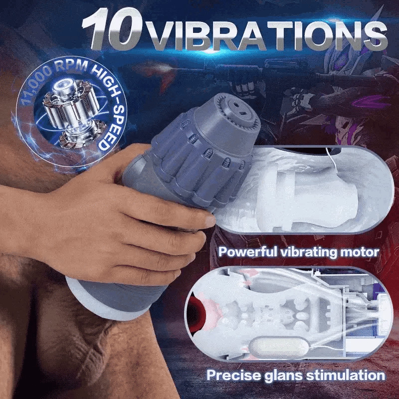 Leten TurboJet: Sugande masturbator med 10 lägen, vibration & manuell kontroll