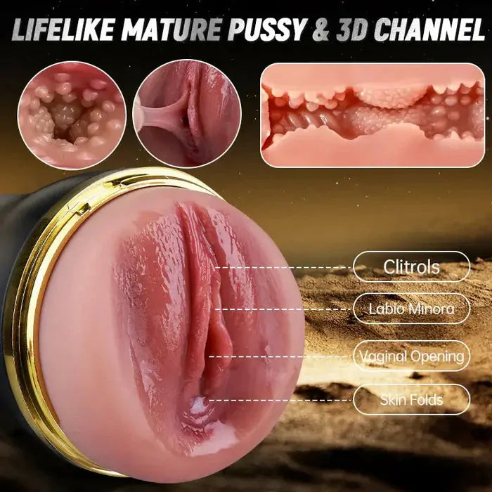 XV6: Sugande masturbator med tät 3D-hylsa · 5 sugnivåer & 10 vibrationer