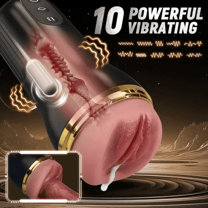 XV6: Sugande masturbator med tät 3D-hylsa · 5 sugnivåer & 10 vibrationer