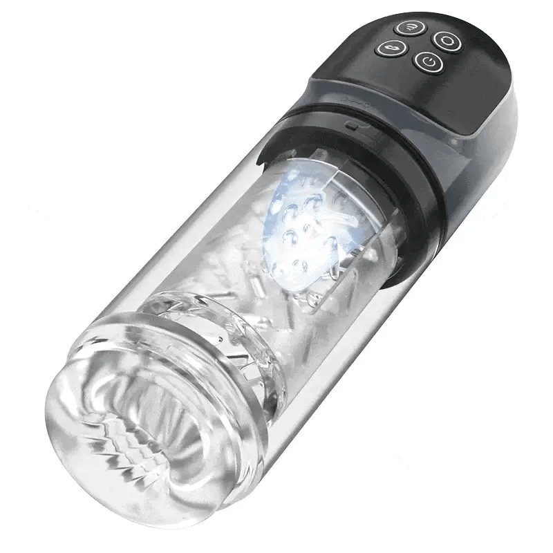 XR3 PLUS: Masturbator med 7 sug, 7 rotationer & slickning,100 % vattentät