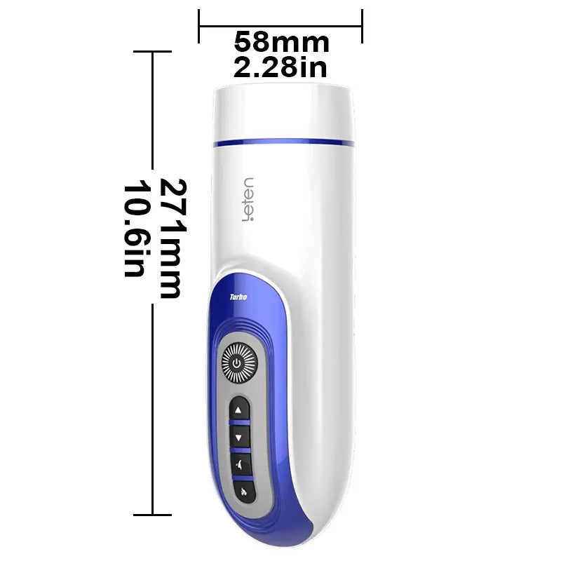 Leten Turbo: Juckande & roterande masturbator med värme · 380 rörelser/min